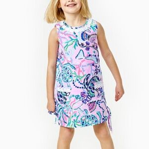 Lilly Pulitzer Lilac Freesia Mermaid for You Girls Classic Lilly Shift Dress